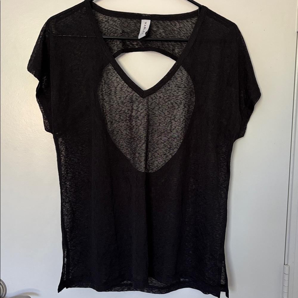 Varley Black Sheer Top - Picture 2 of 6